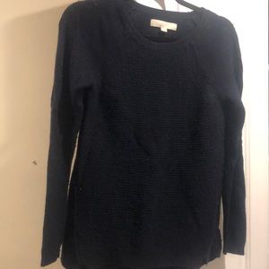 Loft- Navy Wool Blend Sweater